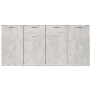 Příborník betonově šedý 160 x 36 x 75 cm kompozitní dřevo - obrázek 6