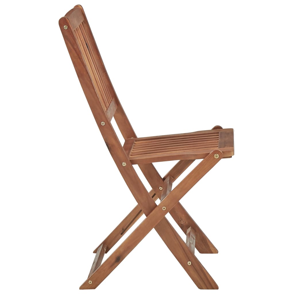 Skládací venkovní židle 8 ks masivní akáciové dřevo