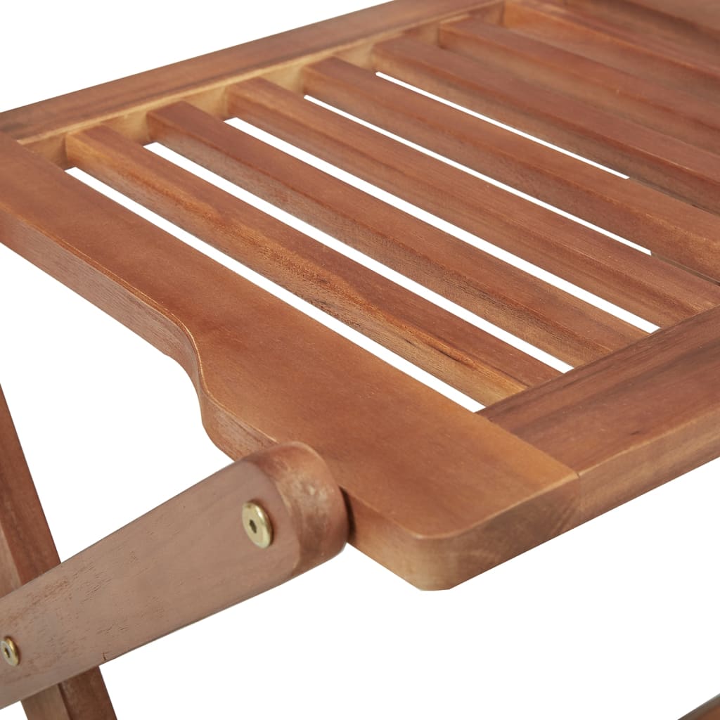 Skládací venkovní židle s poduškami 8 ks masivní akáciové dřevo