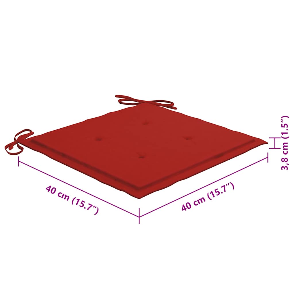Tuinstoelen 8 st inklapbaar met kussens massief acaciahout image 15