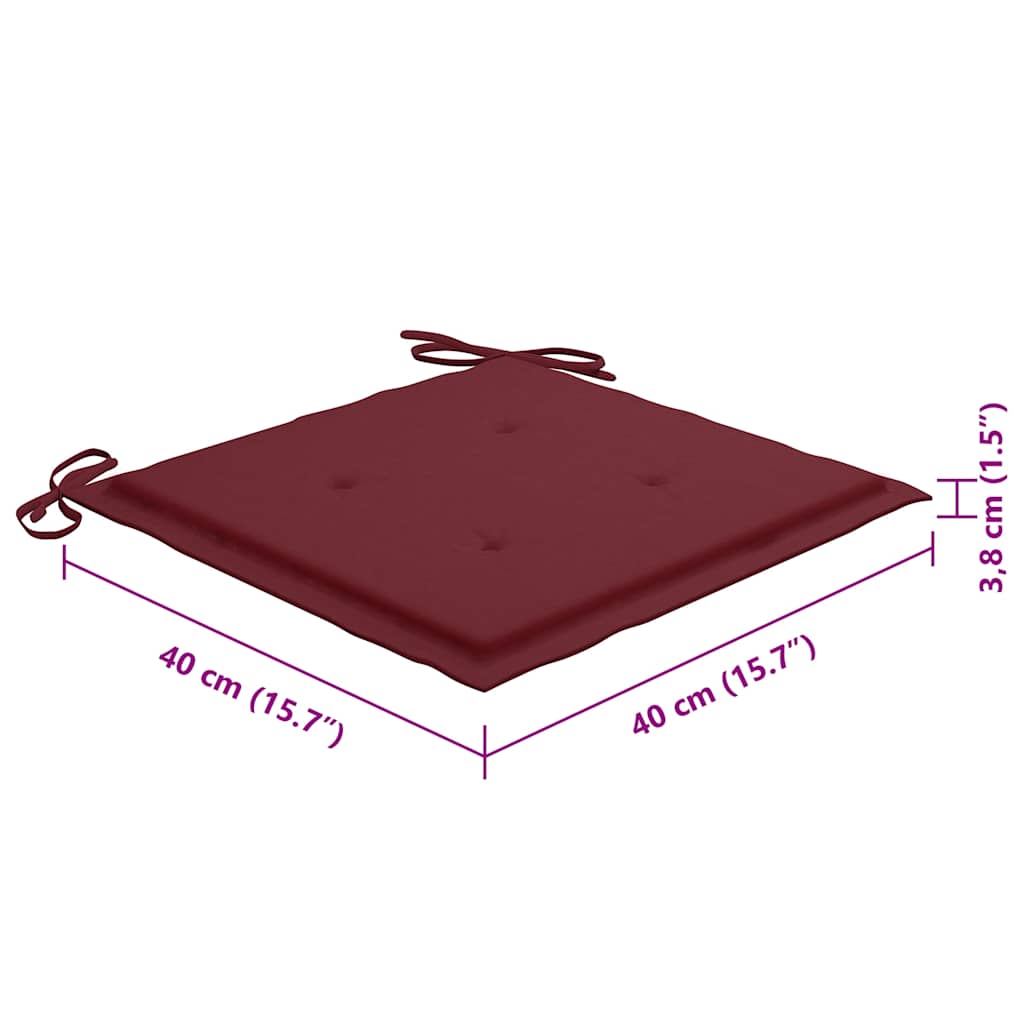 Tuinstoelen 8 st inklapbaar met kussens massief acaciahout image 15