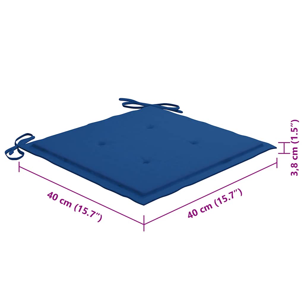 Tuinstoelen 8 st inklapbaar met kussens massief acaciahout image 15