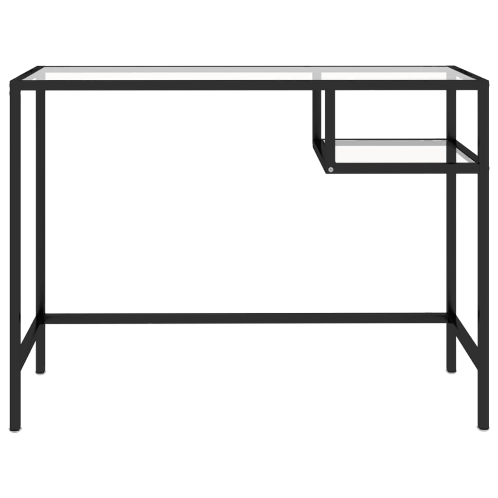 

vidaXL Computerbureau 100x36x74 cm glas transparant