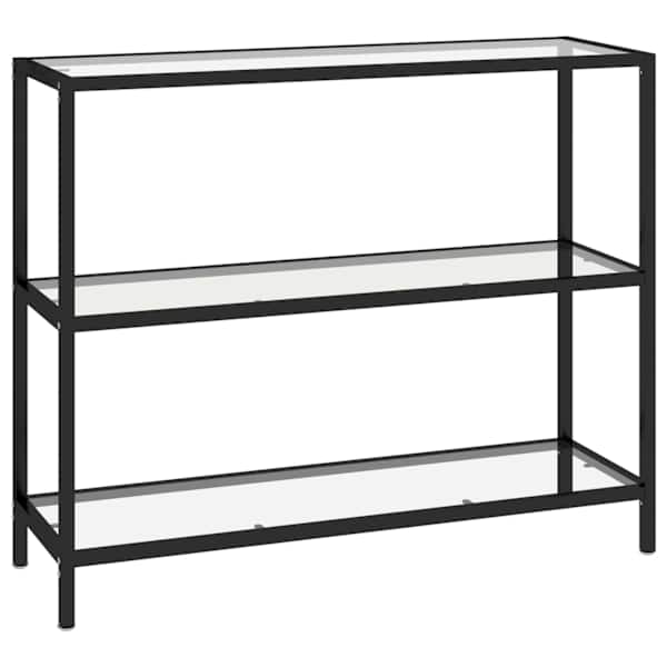 vidaXL riiul, l&auml;bipaistev, 100 x 36 x 90 cm, karastatud klaas