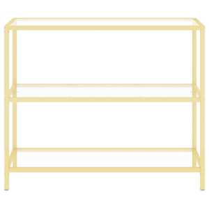 vidaXL Hylle gjennomsiktig 100x36x90 cm herdet glass