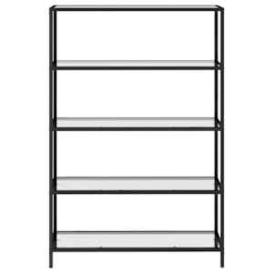 vidaXL Hylle gjennomsiktig 100x36x168 cm herdet glass