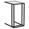 vidaXL arvuti lisalaud, l&auml;bipaistev, 50x35x65 cm, karastatud klaas