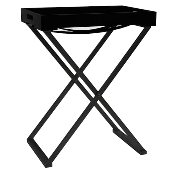vidaXL kokkupandav laud, must, 48 x 34 x 61 cm, MDF