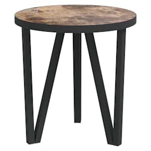 vidaXL teelaud, must ja kollane, &Oslash;35 cm, MDF
