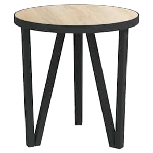 Čajový stolek dub sonoma Ø 35 cm MDF - obrázek 2