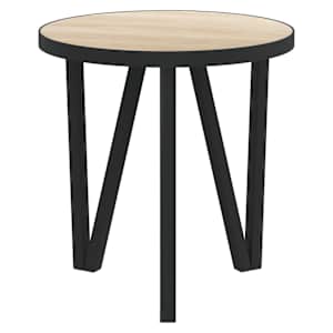 Čajový stolek dub sonoma Ø 35 cm MDF - obrázek 3