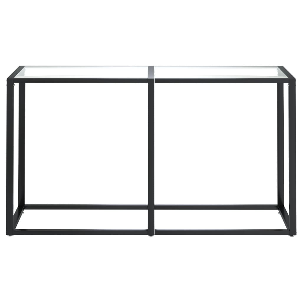 

vidaXL Wandtafel 140x35x75,5 cm gehard glas transparant