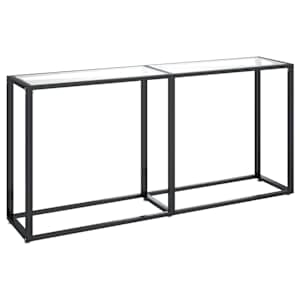 Konzolový stolek průhledný 160 x 35 x 75,5 cm tvrzené sklo - obrázek 2