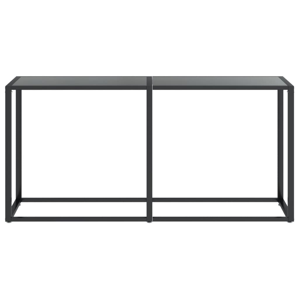 

vidaXL Wandtafel 160x35x75,5 cm gehard glas zwart