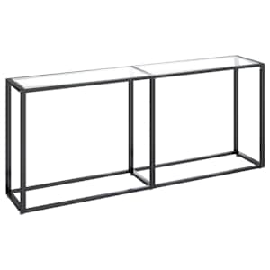 Konzolový stolek průhledný 180 x 35 x 75,5 cm tvrzené sklo - obrázek 2