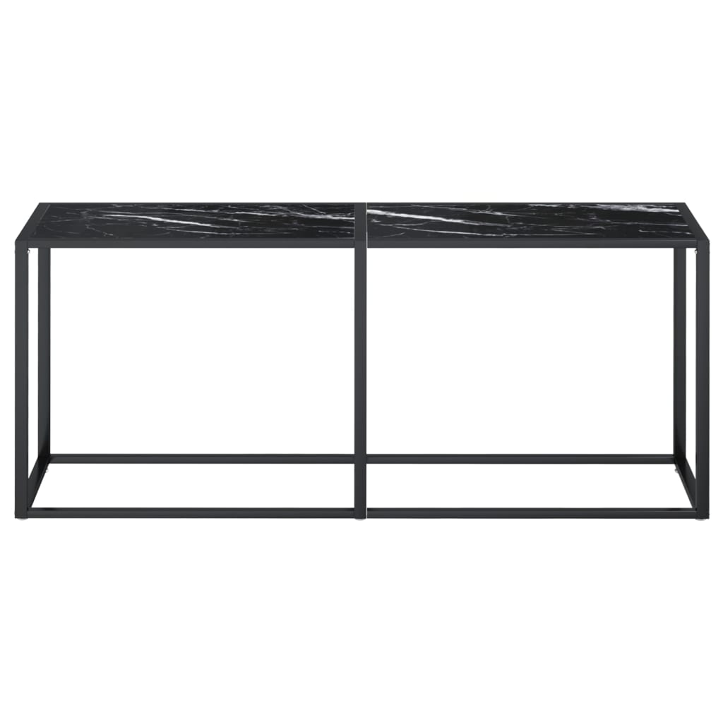 

vidaXL Wandtafel 180x35x75,5 cm gehard glas zwartmarmerkleurig