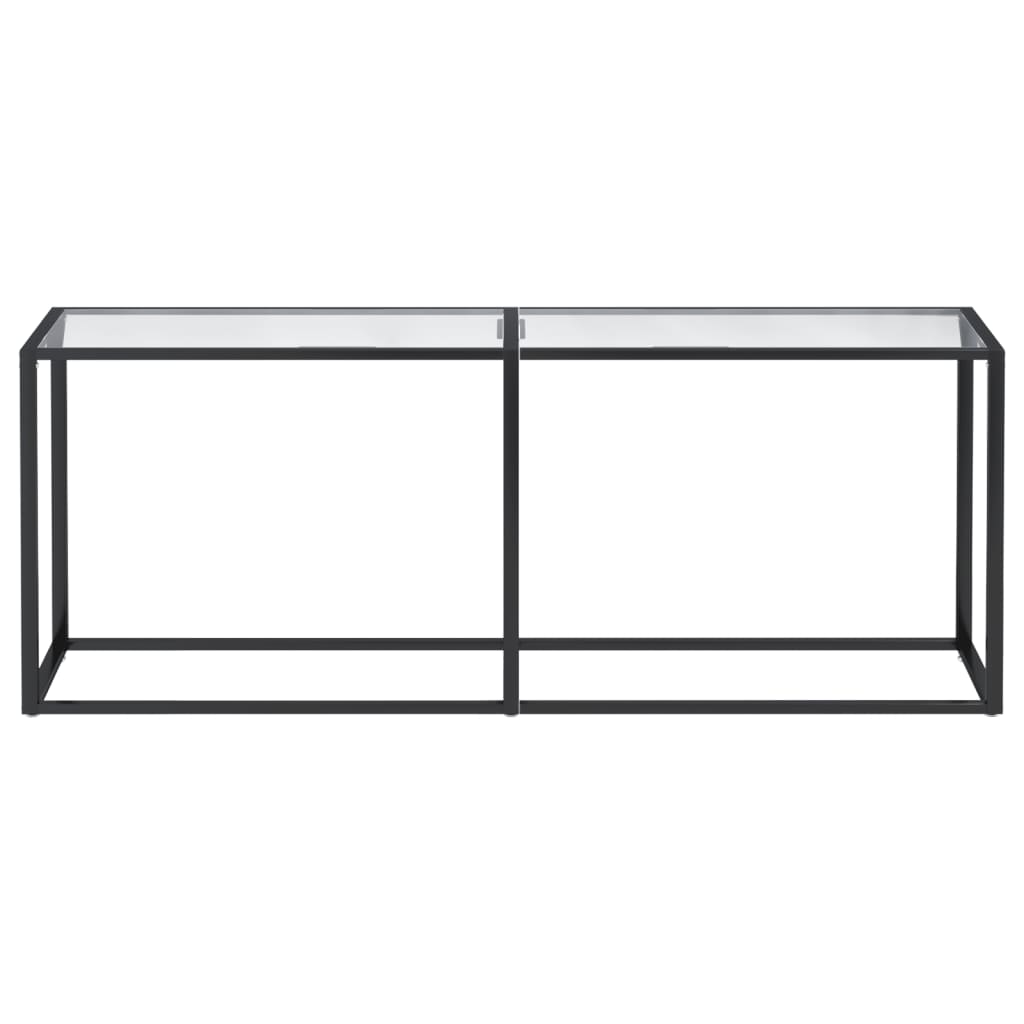 

vidaXL Wandtafel 200x35x75,5 cm gehard glas transparant