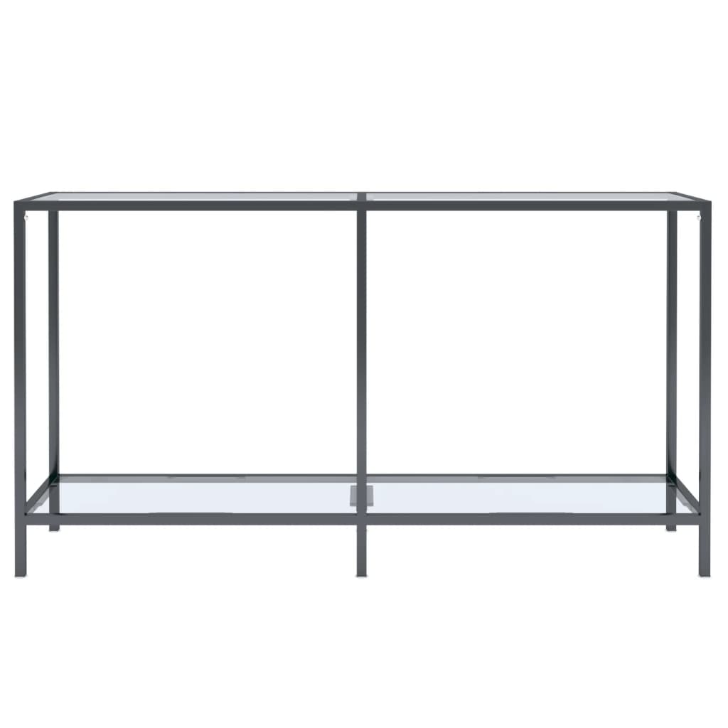 Konzolový stolek průhledný 140 x 35 x 75,5 cm tvrzené sklo