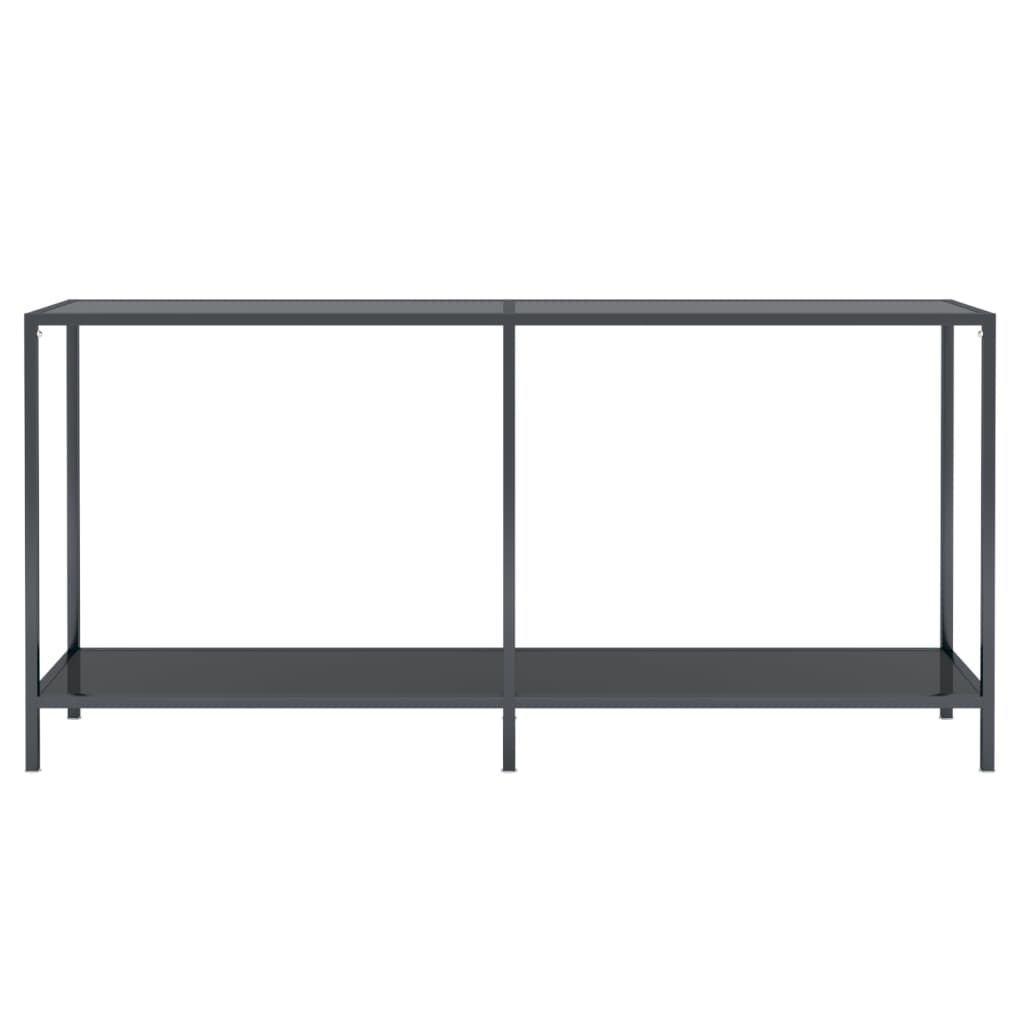 

vidaXL Wandtafel 160x35x75,5 cm gehard glas zwart