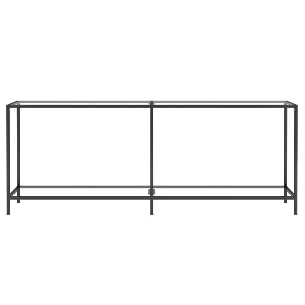 

vidaXL Wandtafel 200x35x75,5 cm gehard glas transparant