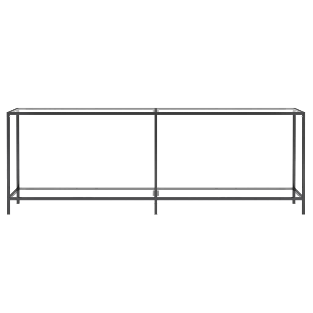 

vidaXL Wandtafel 220x35x75,5 cm gehard glas transparant