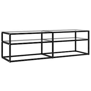 TV stolek průhledný 140 x 40 x 40,5 cm tvrzené sklo - obrázek 2