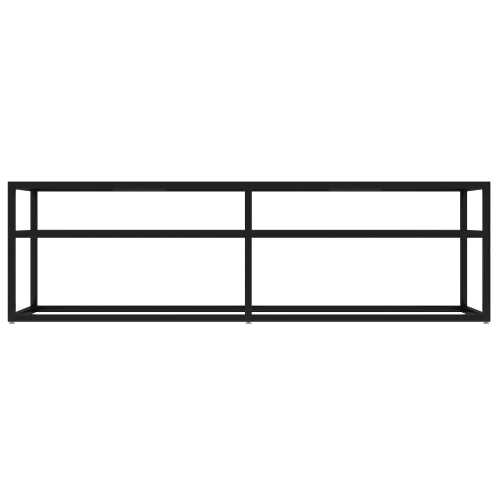 vidaXL Tv-meubel 140x40x40,5 cm gehard glas zwart afbeelding