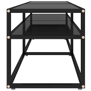 TV stolek černý 160 x 40 x 40,5 cm tvrzené sklo - obrázek 4