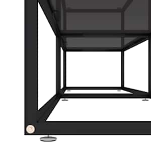 TV stolek černý 180 x 40 x 40,5 cm tvrzené sklo - obrázek 5