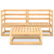 Salon De Jardin 3 Pièces En Acacia Massif - 2 Bancs + 1 Table Basse - Avec Coussins Gris Foncé - Dimensions Banc 119x67x83 Cm - 11
