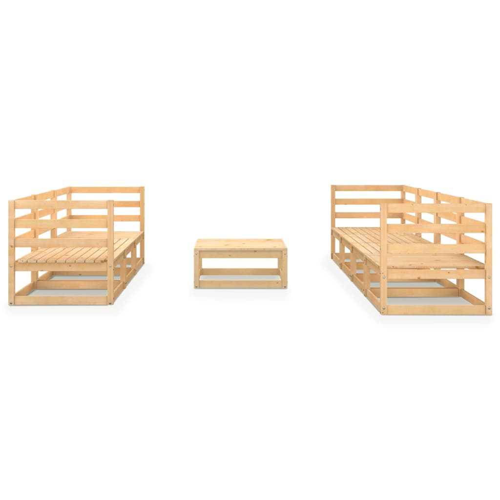 

vidaXL 8-delige Loungeset massief grenenhout