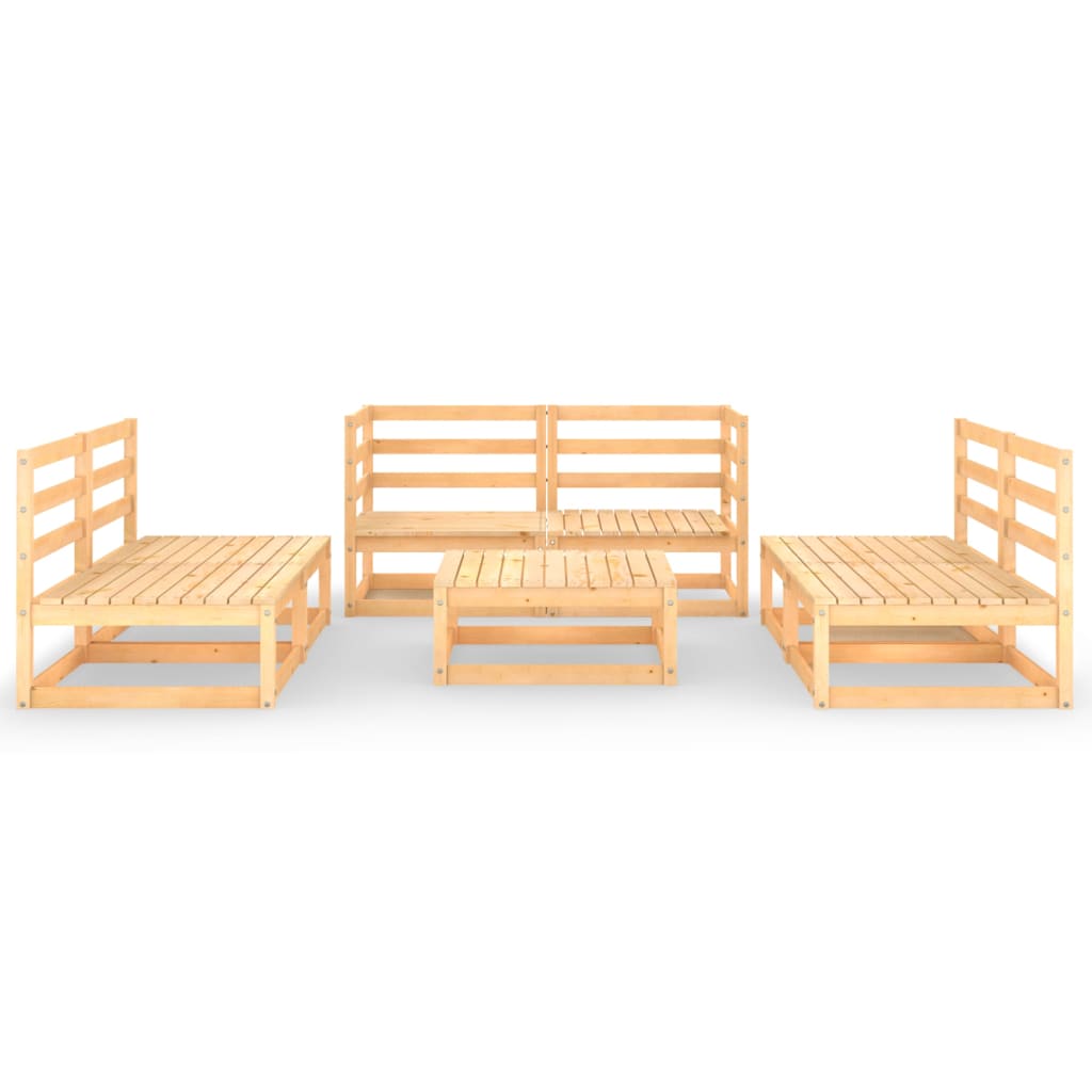 

vidaXL 7-delige Loungeset massief grenenhout