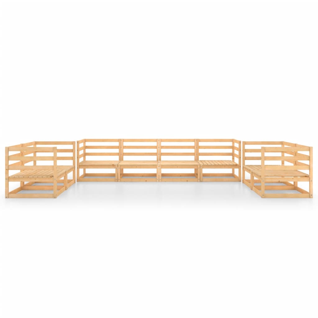 

vidaXL 8-delige Loungeset massief grenenhout