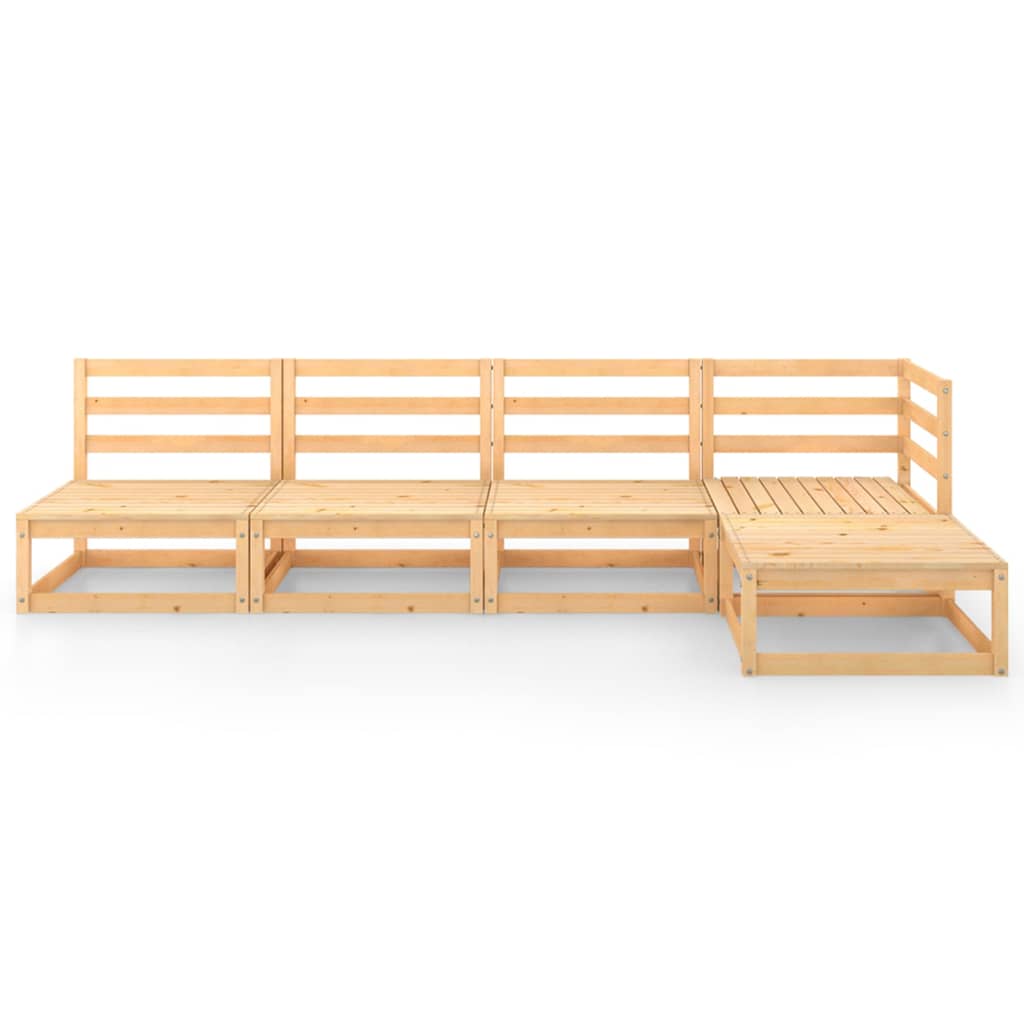 

vidaXL 5-delige Loungeset massief grenenhout