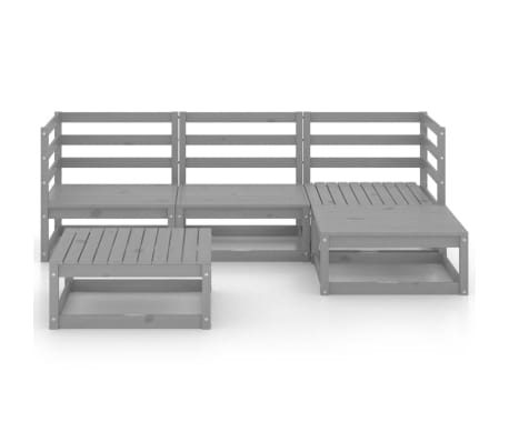 vidaXL &Sigma;&alpha;&lambda;ό&nu;&iota; &Kappa;ή&pi;&omicron;&upsilon; &Gamma;&kappa;&rho;&iota; &Sigma;&epsilon;&tau; 5 &Tau;&epsilon;&mu;&alpha;&chi;ί&omega;&nu; &alpha;&pi;ό &Mu;&alpha;&sigma;ί&phi; &Xi;ύ&lambda;&omicron; &Pi;&epsilon;ύ&kappa;&omicron;&upsilon;