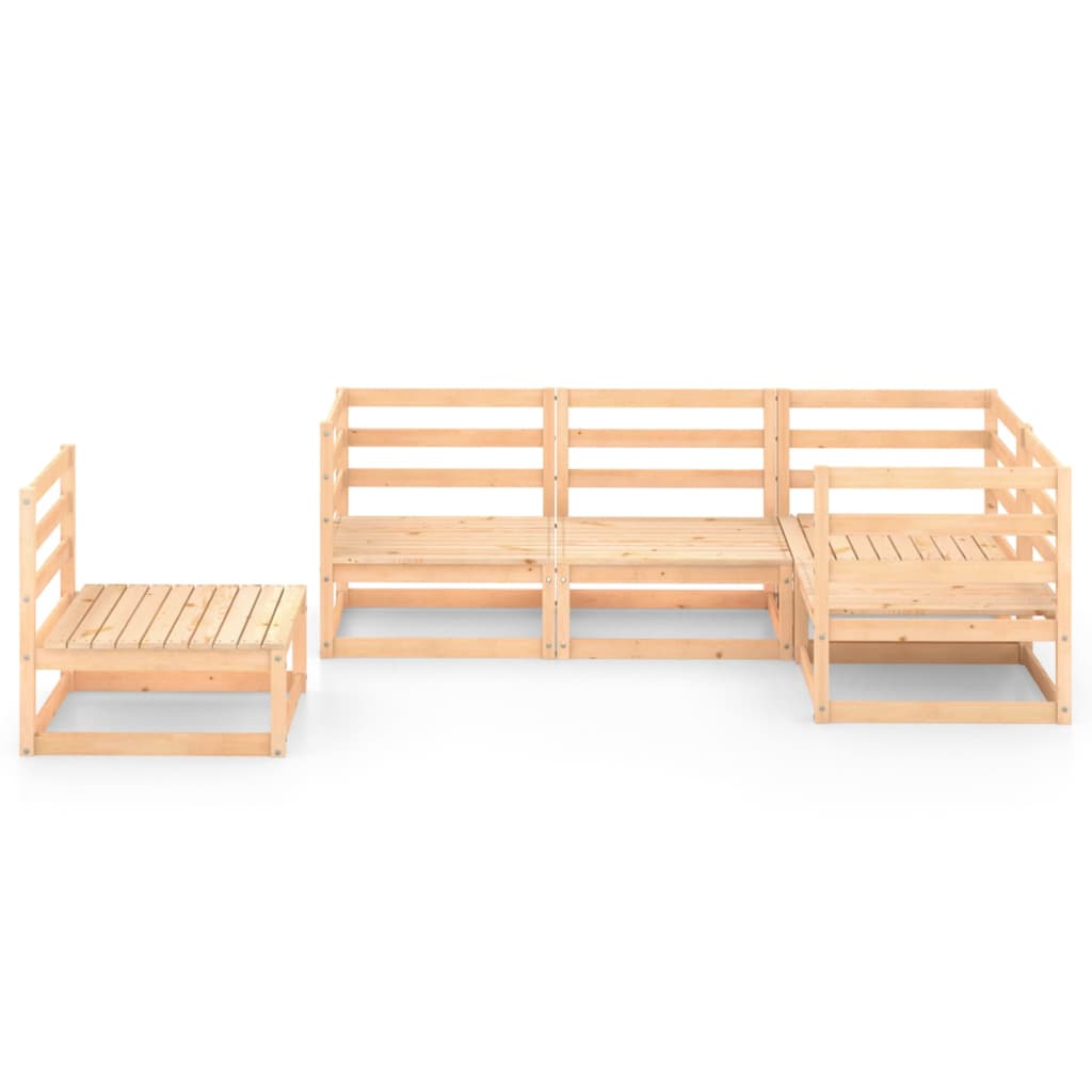 

vidaXL 5-delige Loungeset massief grenenhout