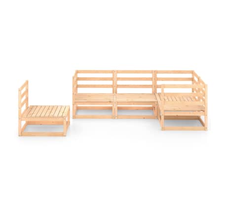 vidaXL 5-osainen Puutarhasohvasarja t&auml;ysi m&auml;nty