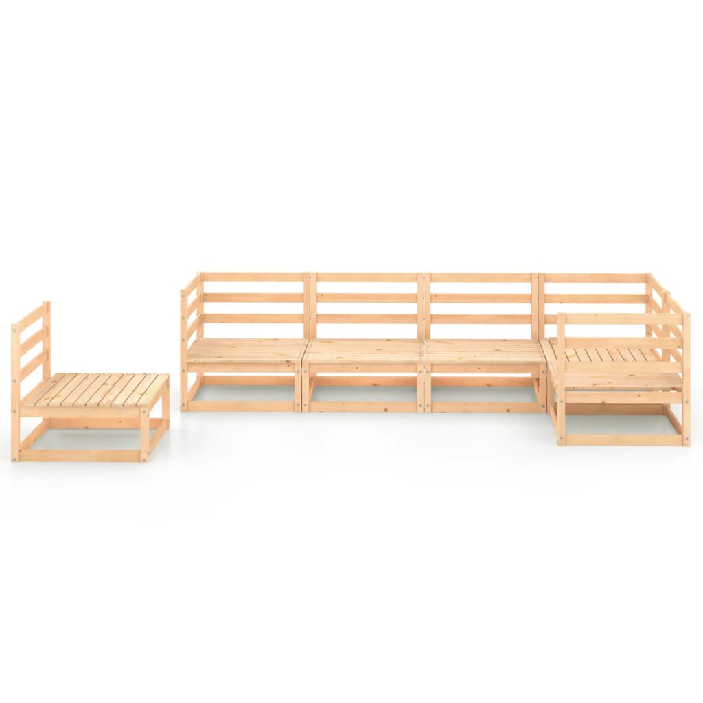 

vidaXL 6-delige Loungeset massief grenenhout