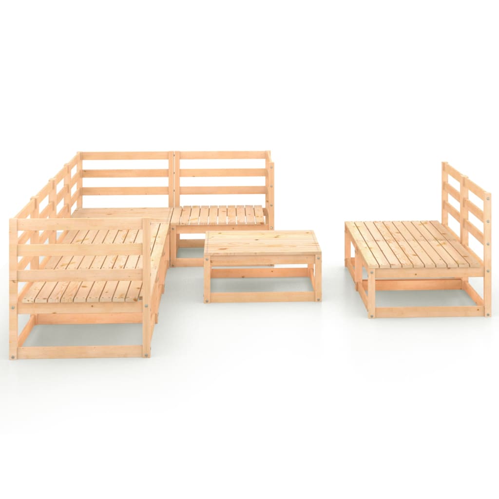 

vidaXL 8-delige Loungeset massief grenenhout