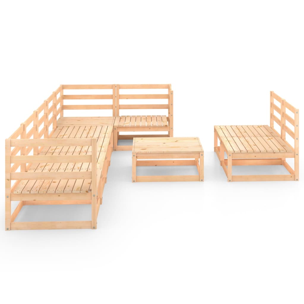 

vidaXL 9-delige Loungeset massief grenenhout