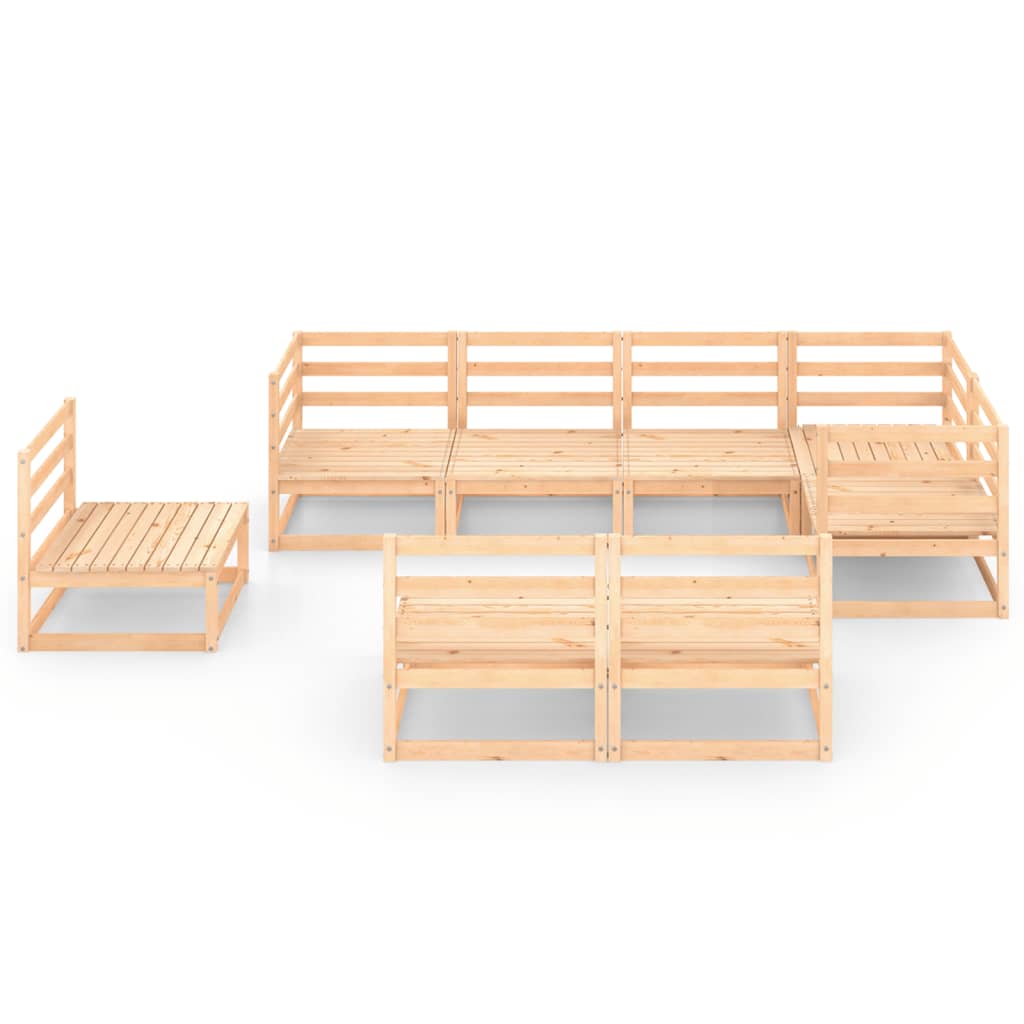 

vidaXL 8-delige Loungeset massief grenenhout