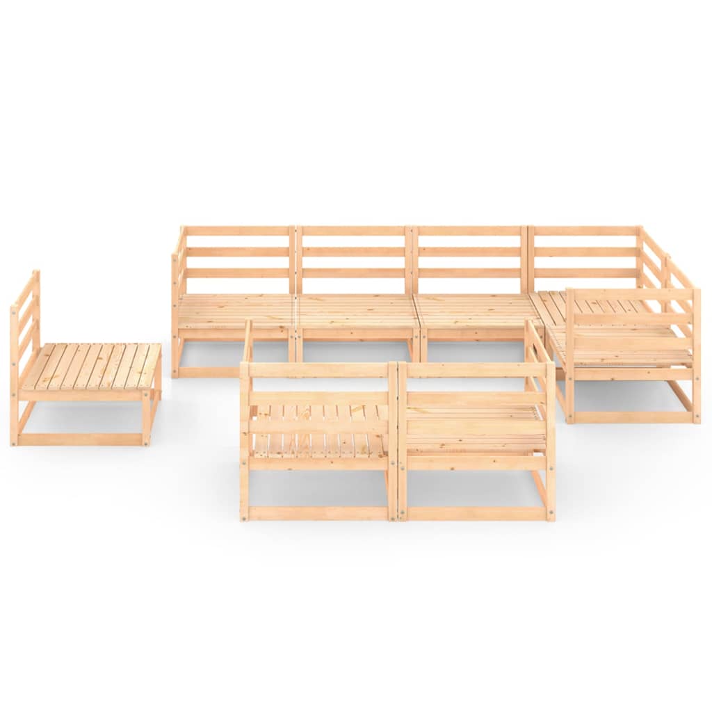 

vidaXL 8-delige Loungeset massief grenenhout