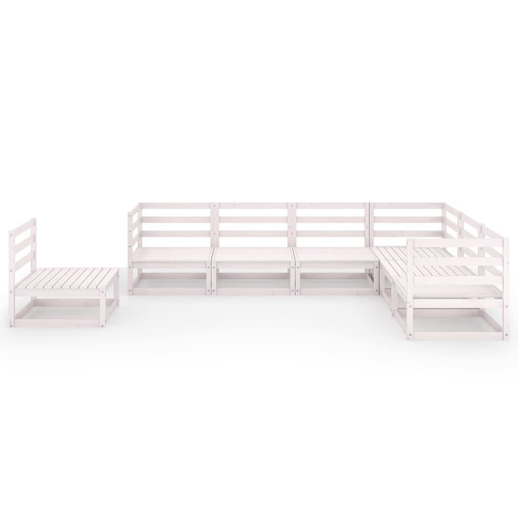 

vidaXL 7-delige Loungeset massief grenenhout wit