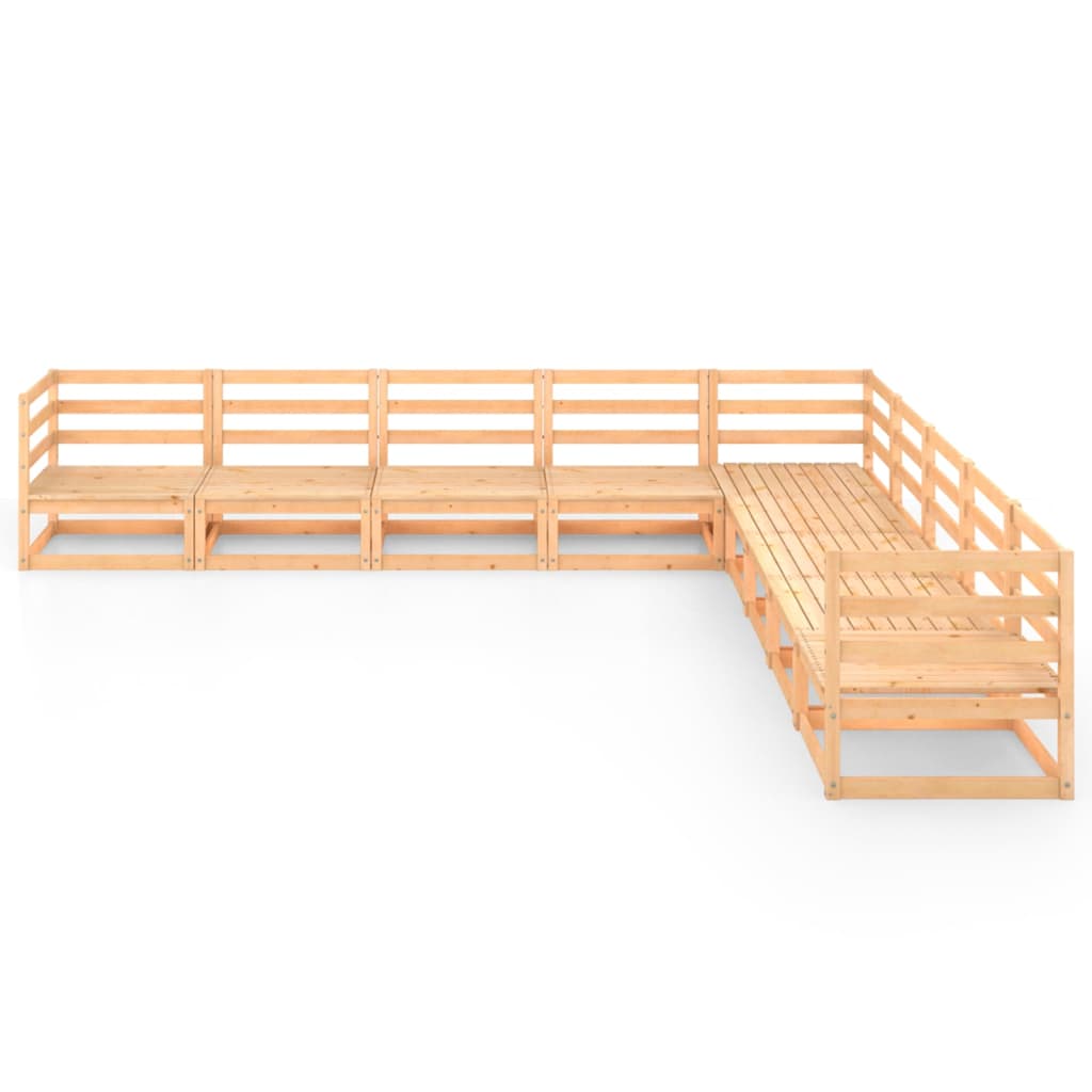 

vidaXL 9-delige Loungeset massief grenenhout