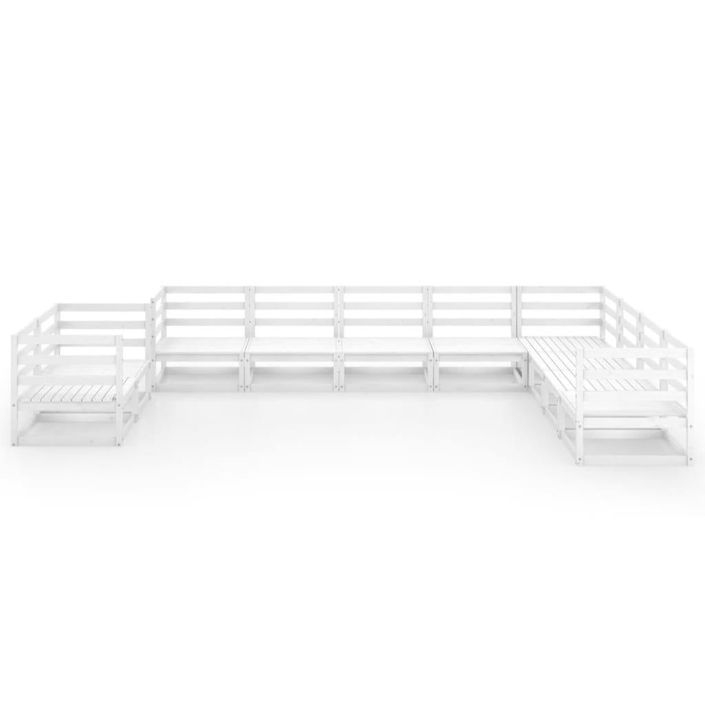 

vidaXL 10-delige Loungeset massief grenenhout