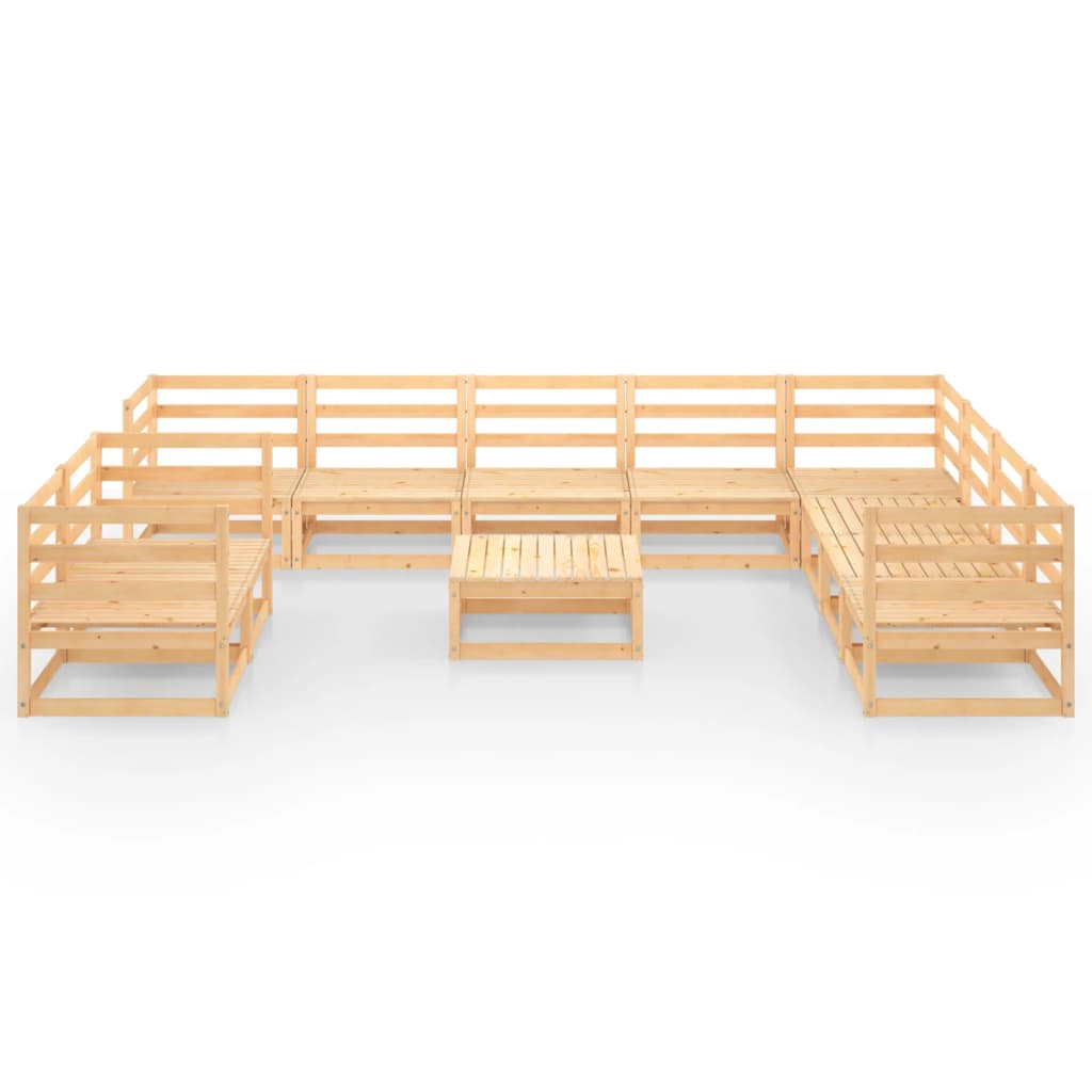 

vidaXL 11-delige Loungeset massief grenenhout