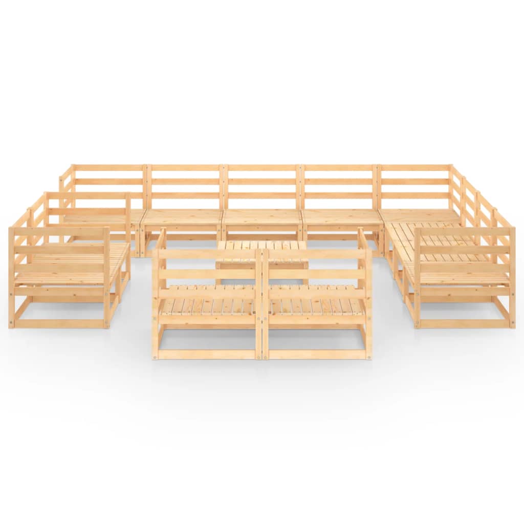 

vidaXL 13-delige Loungeset massief grenenhout