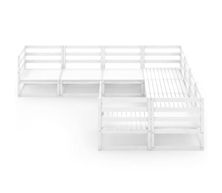 vidaXL Sodo poilsio baldų komplektas, 8 dalių, pu&scaron;ies masyvas