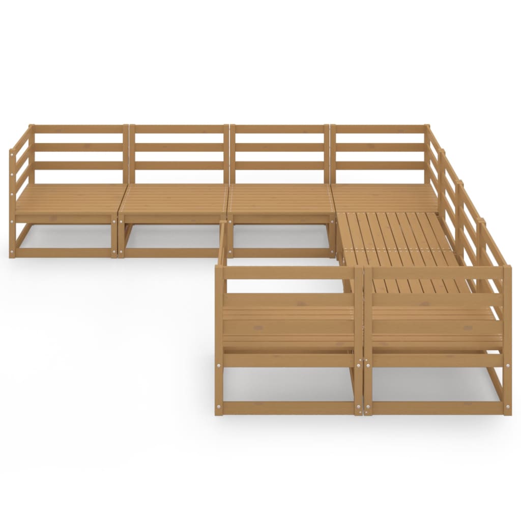 

vidaXL 8-delige Loungeset massief grenenhout