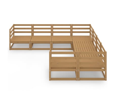 vidaXL 8-osainen Puutarhasohvasarja t&auml;ysi m&auml;nty